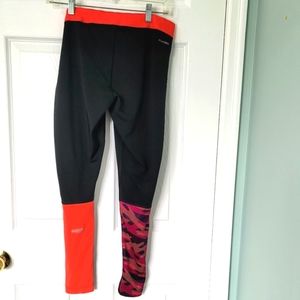 Reebok Playdry Women's Active Graphic Print Pants Tights Leggings Size L